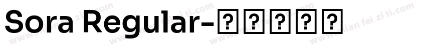 Sora Regular字体转换